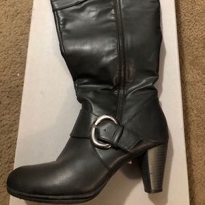 Black Lane Bryant heel boots